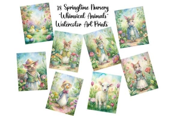 Download Springtime Garden Whimsical Art Prints - Art prints Collection