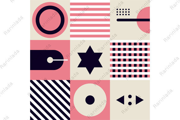 Download Geometric Simple Shapes Pattern - Pattern Collection