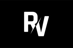 Download Monogram RV Logo Design - Premium Resources