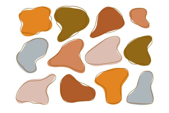 Download Earthy Abstract Freeform Blob Shape - Earthy abstract Collection