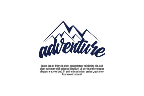Download Mountain Adventure Script Logotype - Logo Collection