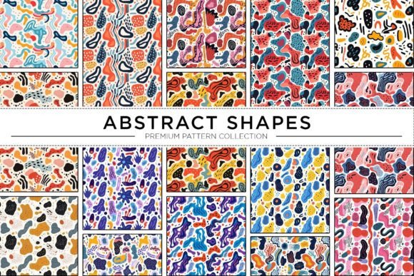 Download Chic Colorful Shapes Pattern Bundle - Pattern Collection
