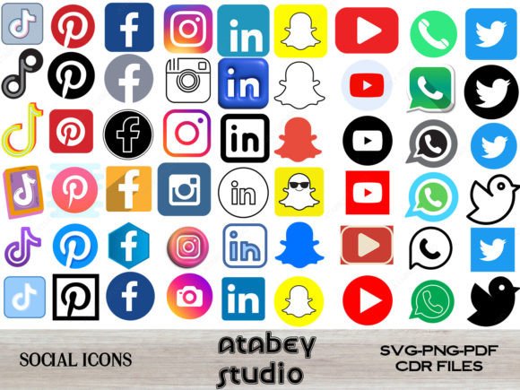 Download Social Media Icons Fecebook Tiktok Logos - Logo Collection