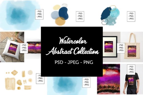 Download Abstract Watercolor Collection Bundles - Collection Collection