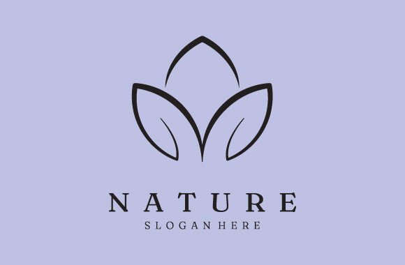 Download Logo Leaf Line Art Vector Minimalist - Logo Collection