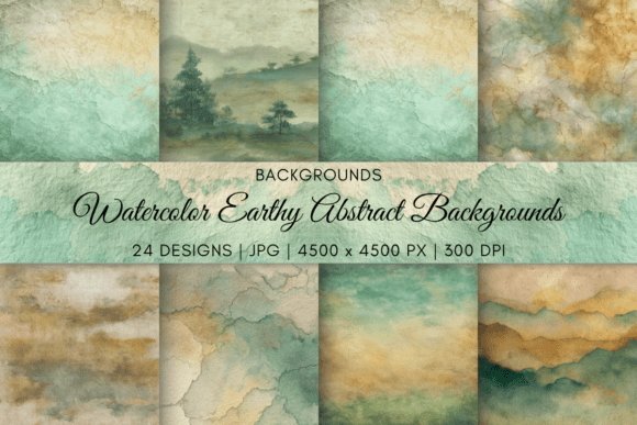 Download Watercolor Earthy Abstract Backgrounds - Earthy abstract Collection
