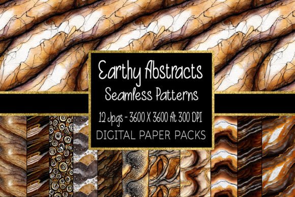 Download Earthy Abstract Seamless Patterns - Pattern Collection