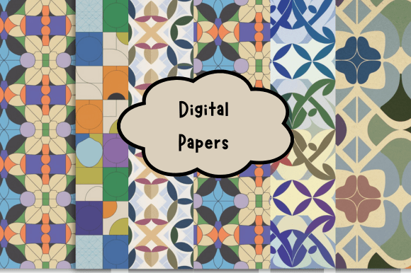 Download Seamless Geometric Pattern Digital Paper - Pattern Collection