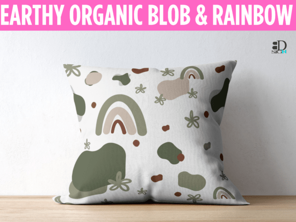 Download Earthy Organic Blob &amp; Rainbow Pattern - Pattern Collection