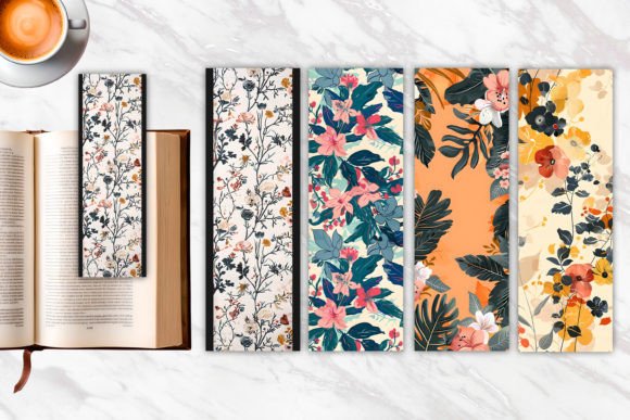 Download Irregular Floral Pattern Bookmark - Pattern Collection