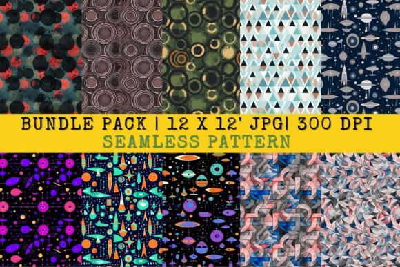 Download Bundle Abstract Colorful Shapes Pattern - Pattern Collection