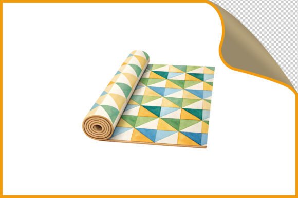 Download Rolled Geometric Watercolor Pattern PNG - Pattern Collection